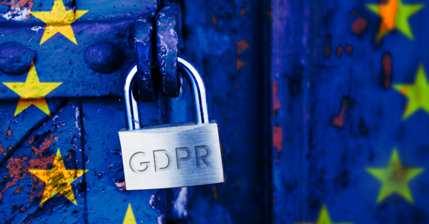 lock with GDPR on it