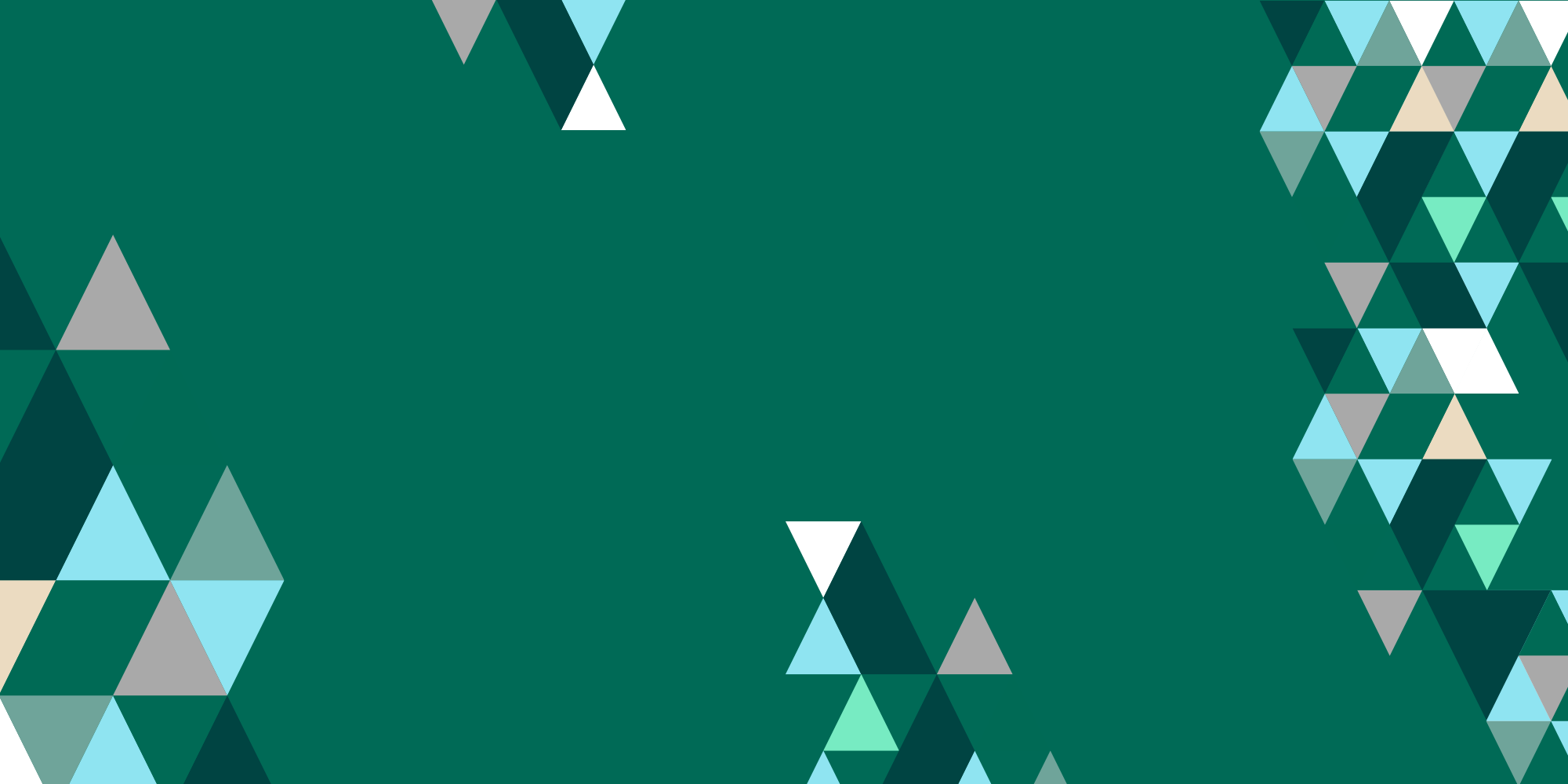 Triangles on green background