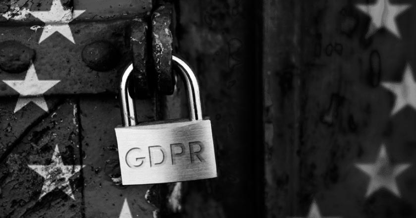 lock with GDPR on it