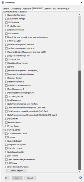 acs preferences