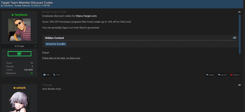 Target Team Member Discount