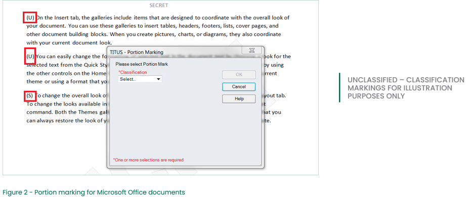 DOD Marking screenshot 2