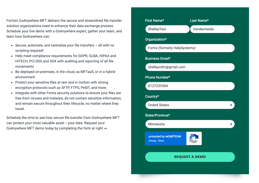 goanywhere form