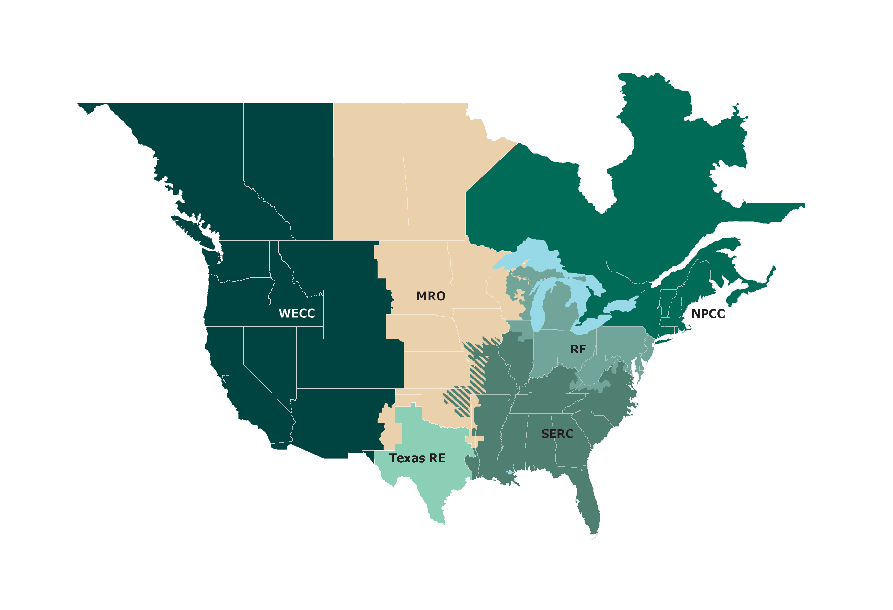 NERC CIP Regional Map