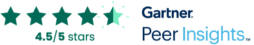 4.5/5 star Gartner rating
