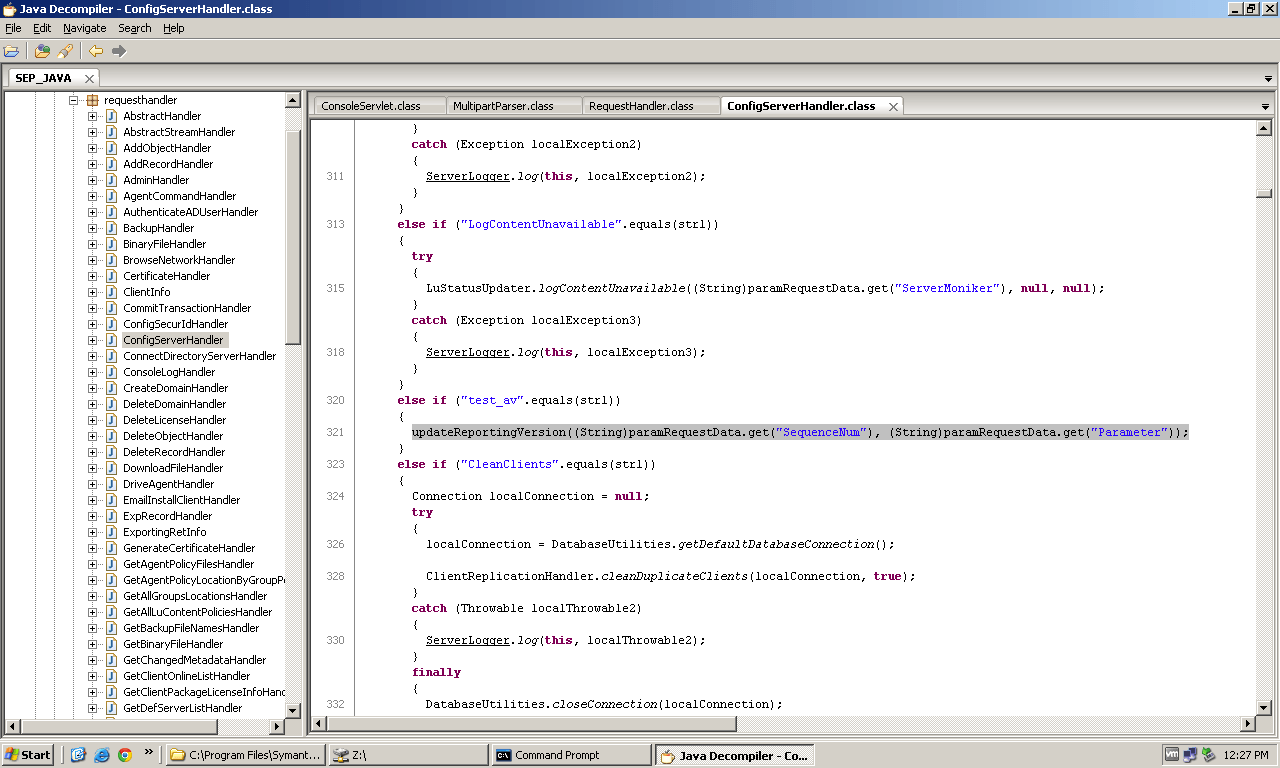 ConfigServer test_av