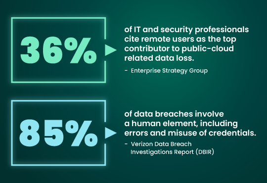 Hybrid Employee Data Loss Statistics
