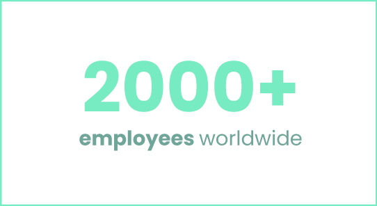 2000 employees worldwide