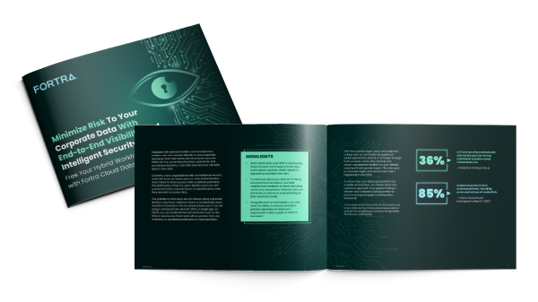 Minimize risk to your corporate data with end-to-end visibility