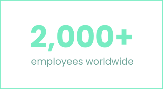 2000 employees worldwide