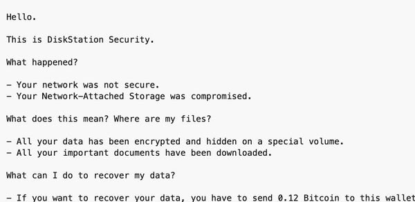 diskstation-ransom-note