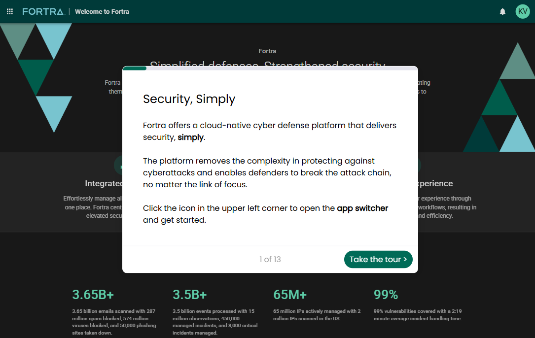 Démonstration de la plate-forme Fortra