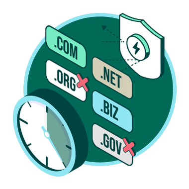 an icon depicting a phishing scam takedown