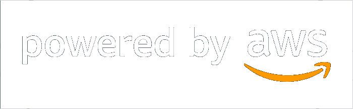 powered by amazon web services logo