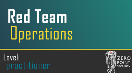 Zero Point Red Team Ops I
