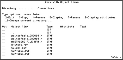 IFS directory with date and time appended