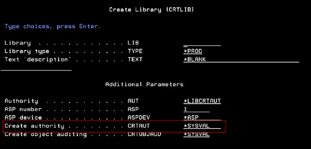 Figure 2: New object authority value attribute on a library