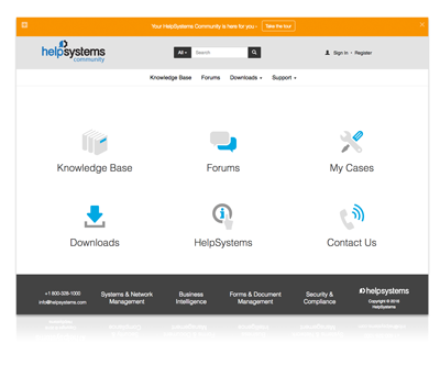 HelpSystems Community Portal
