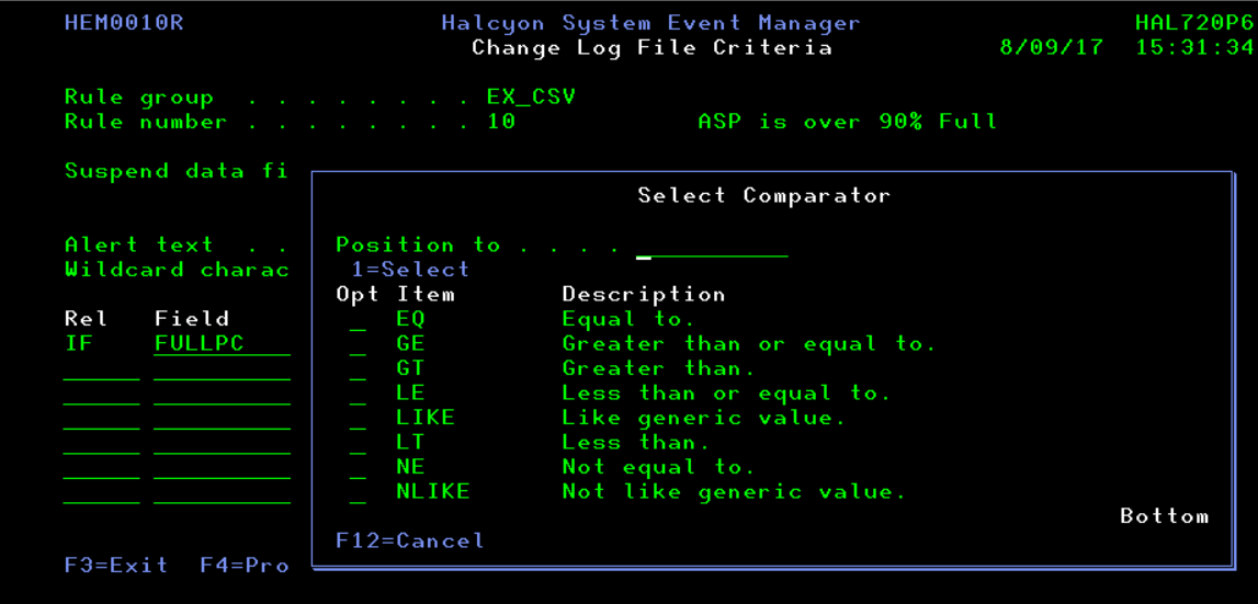 Link criteria in Log File Monitor with Comparators Link criteria in Log File Monitor with Comparators