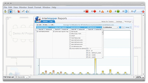 The Intermapper reports tool improves network management
