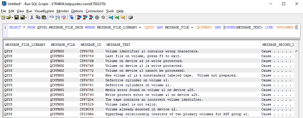 QSYS2.MESSAGE_FILE_DATA 