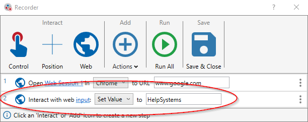 Web Browser Automation Step 6