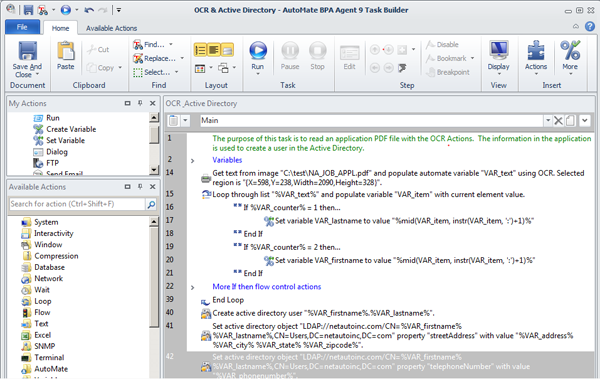 OCR and Active Directory Task - Fig 2