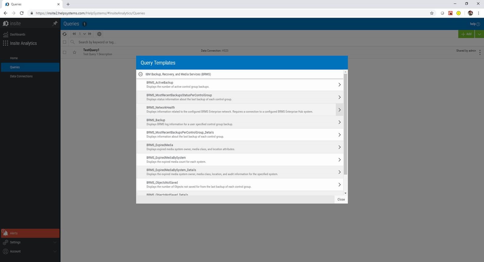 Out-of-the-Box Query Templates and Dashboards
