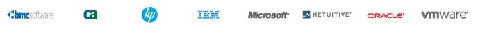 BMC Software CA HP IBM Microsoft Netuitive Oracle VMware