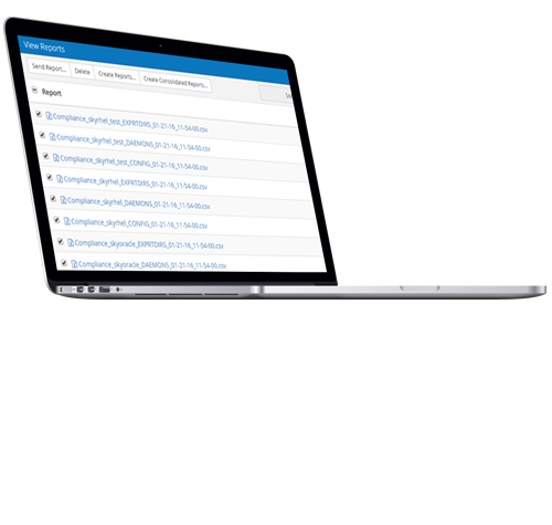 Generate compliance reports for security auditors