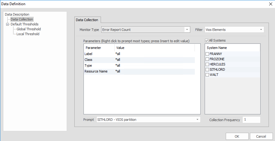 AIX/VIOS Error Report Count monitor configuration AIX/VIOS Error Report Count monitor configuration