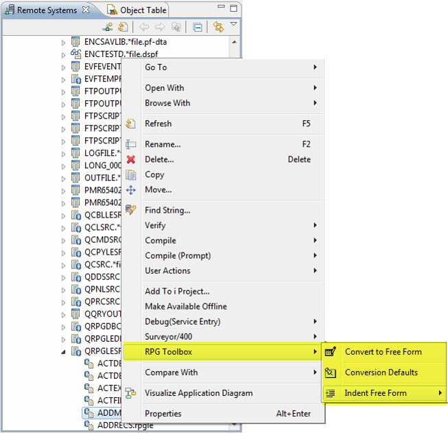 RDi Plugin to convert source into free form syntax RDi Plugin to convert source into free form syntax