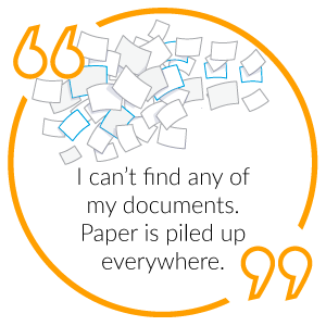 Tired of paper? Get paperless document management.