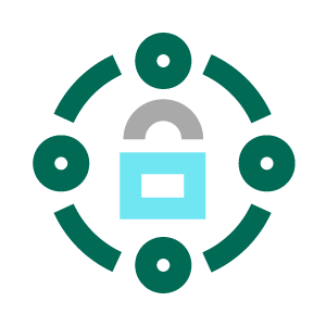 Icon of lock within circle