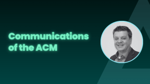 Communications of the ACM featuring Bob Erdman