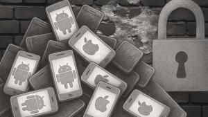 android phones and padlock