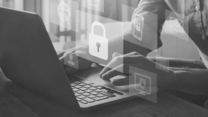 computer keyboard data protection padlock