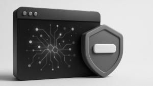 AI browser stop sign