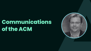 Communications of the ACM and Lane Thames