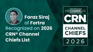 Faraz Siraj of Fortra Honored as a 2026 CRN® Channel Chief 